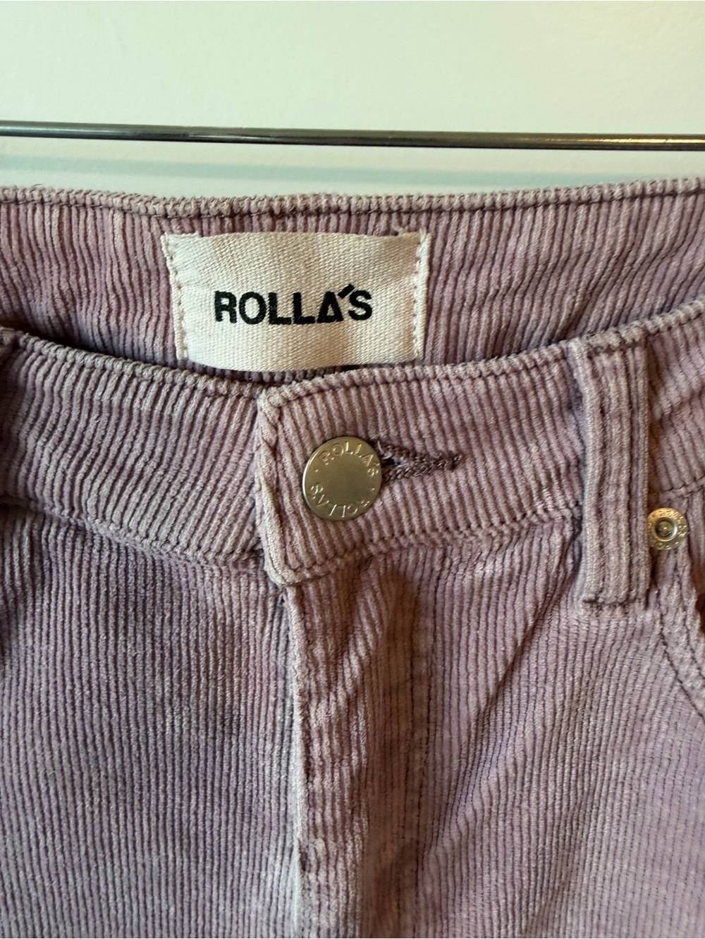 ⚡️ROLLA'S East Coast Flare Mauve Corduroy High-Rise Pants - Picture 7 of 8